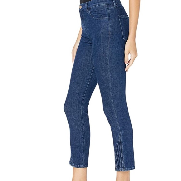 J BRAND Ruby High Rise Tribal Hem Cropped Festival Concert Match Wash Jeans - Picture 5 of 10